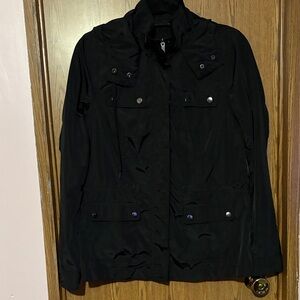 Stylish Women's Black Utility Jacket